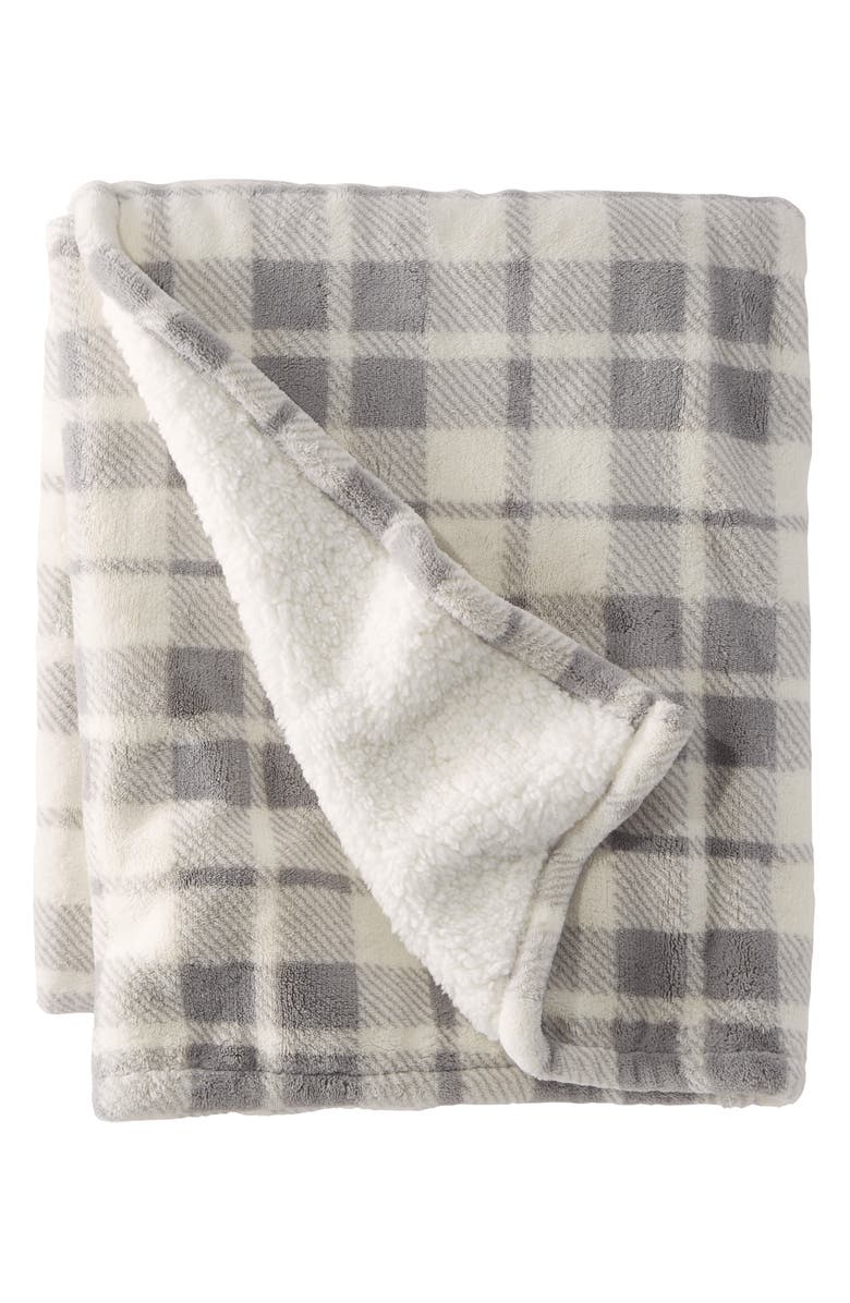 L.L.Bean Wicked Plush Fleece Throw Blanket, Main, color,