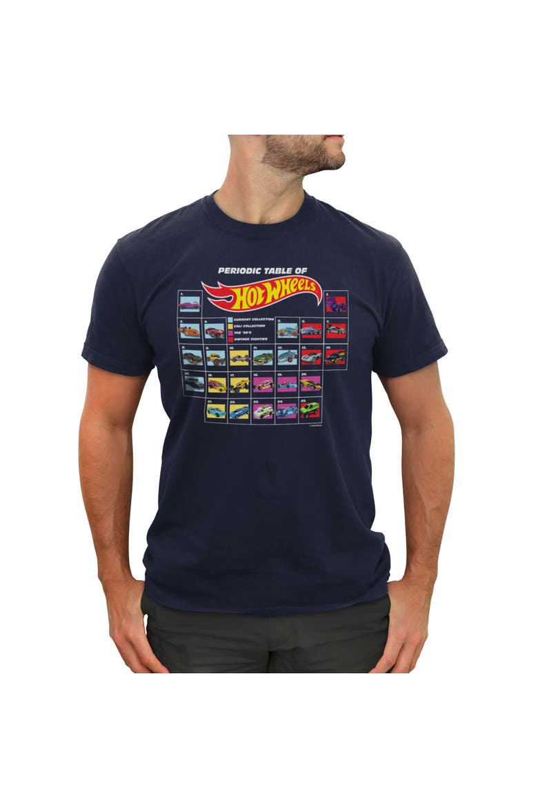Men's Hot Wheels Periodic Table  Graphic T-Shirt, Main, color, Navy Blue