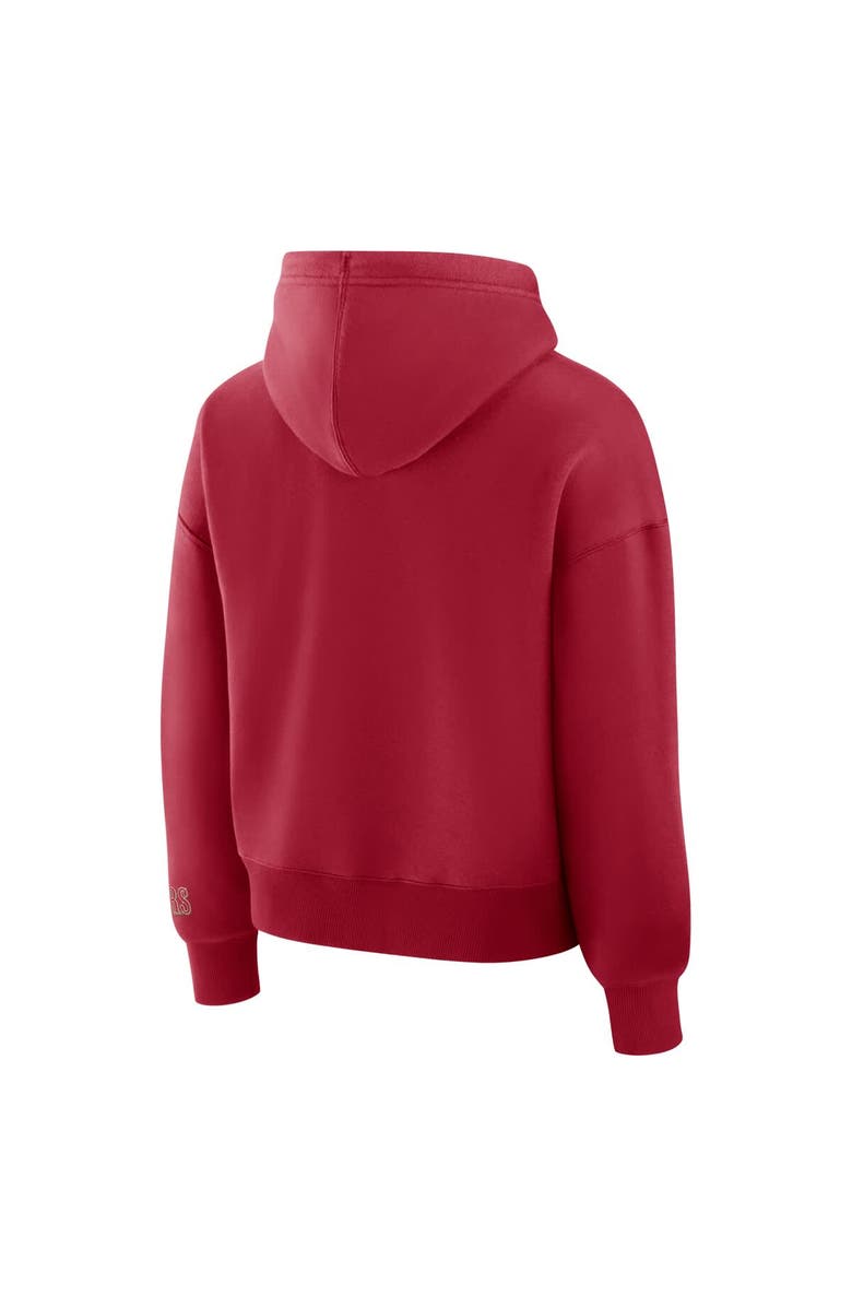FANATICS Women's Fanatics Scarlet San Francisco 49ers Legacy Fleece Pullover Hoodie, Alternate, color, Scarlet