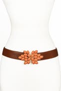 Raina Belts Jaclyn Chain Leather Belt