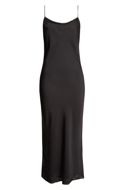 Totême Toteme Silk Satin Slipdress In Black