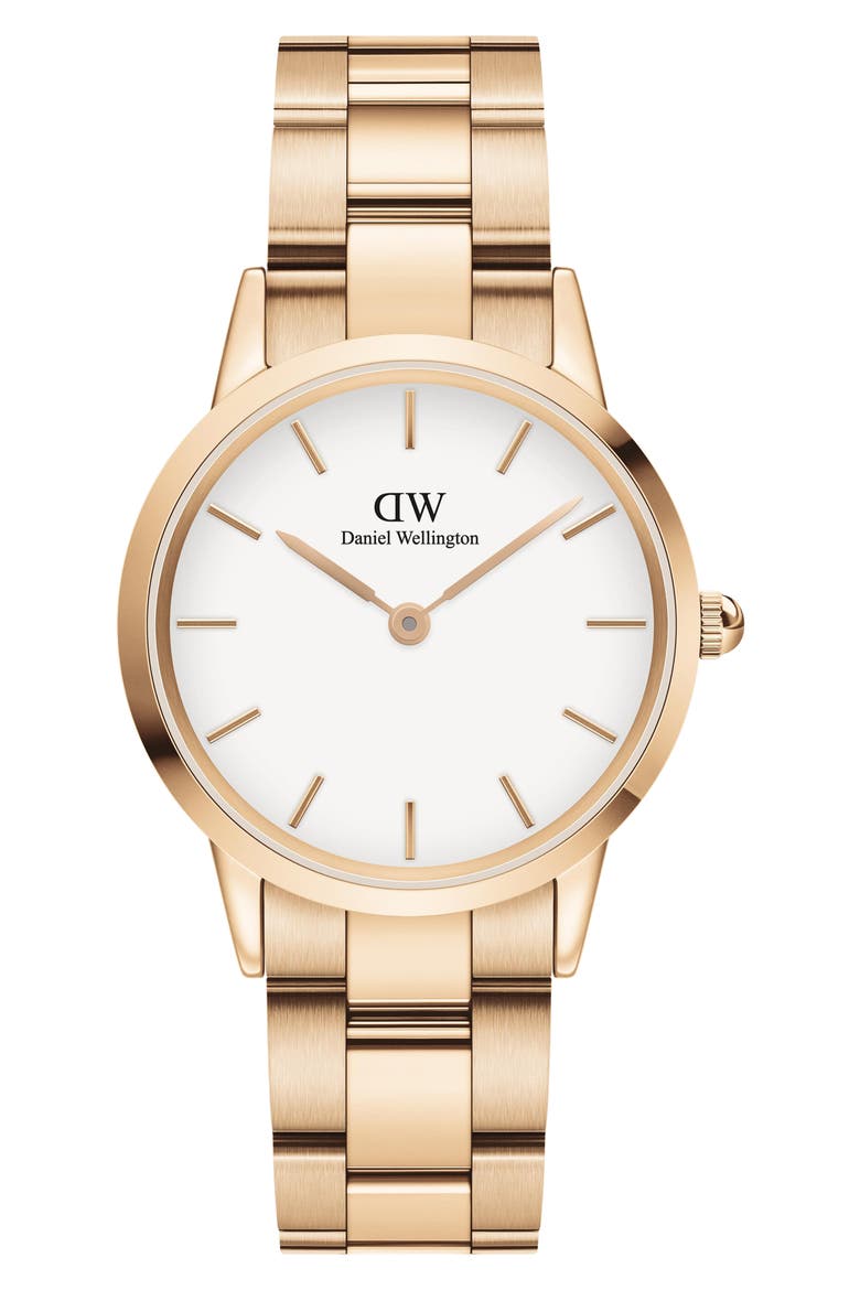 Iconic Bracelet Watch, 32mm, Main, color, EGGSHELL WHITE/ ROSE GOLD