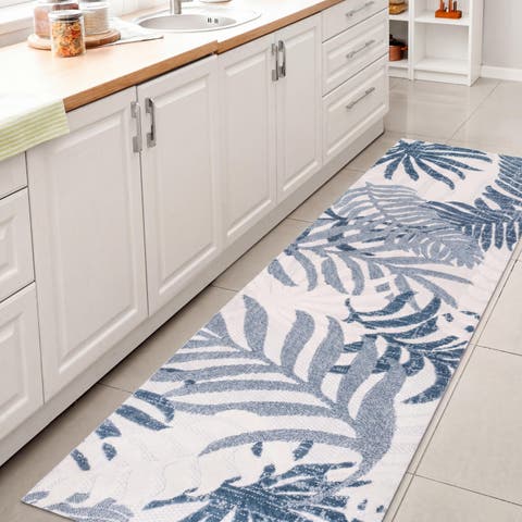 Tropics Palm Leaves Indoor/Outdoor Rug