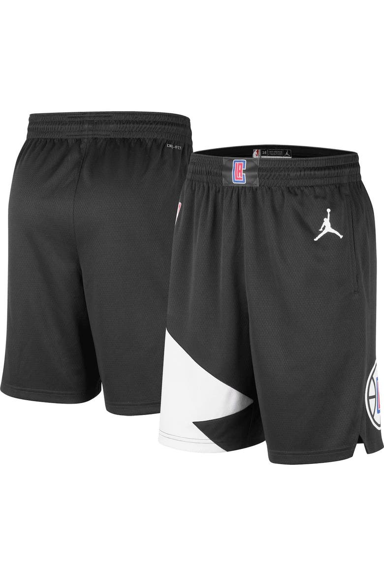 Men's Jordan Brand Black LA Clippers 2022/2023 Statement Edition Swingman Performance Shorts, Main, color, Black