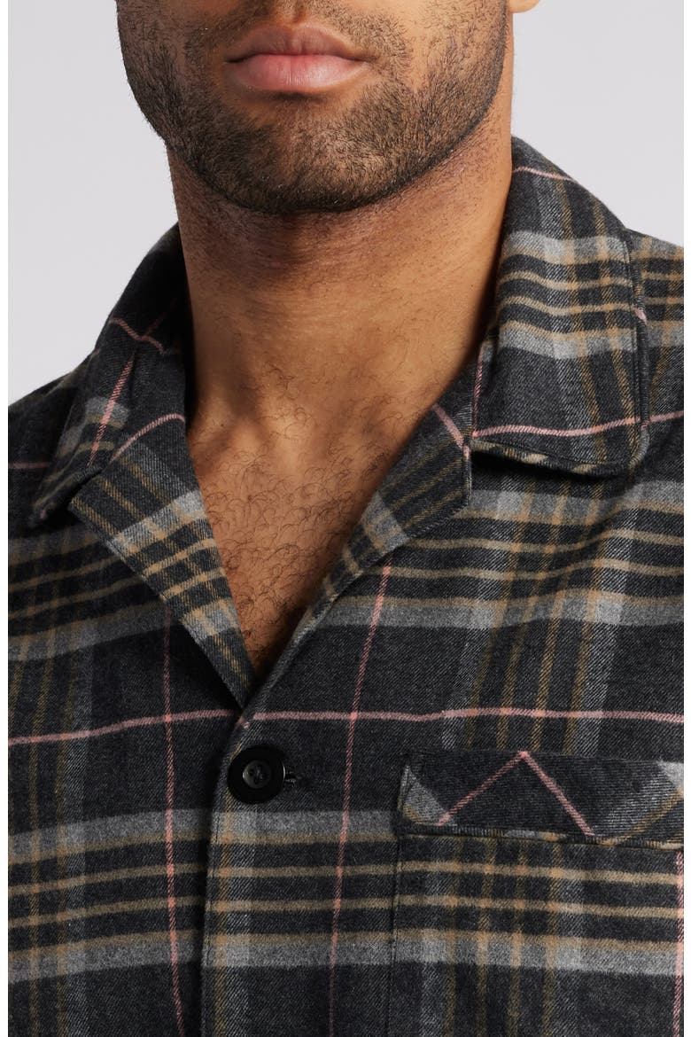 Country Cotton Flannel Pajamas, Alternate, color, CHARCOAL