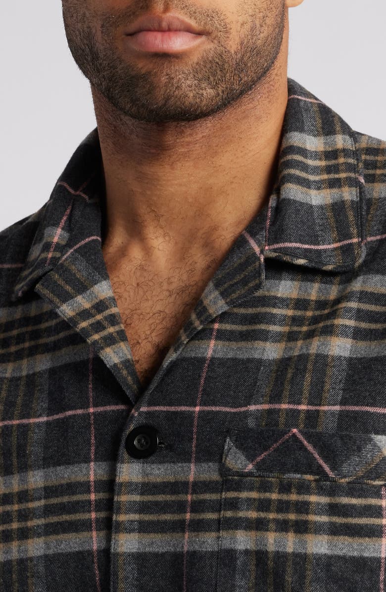 Majestic International Country Cotton Flannel Pajamas, Alternate, color, Charcoal