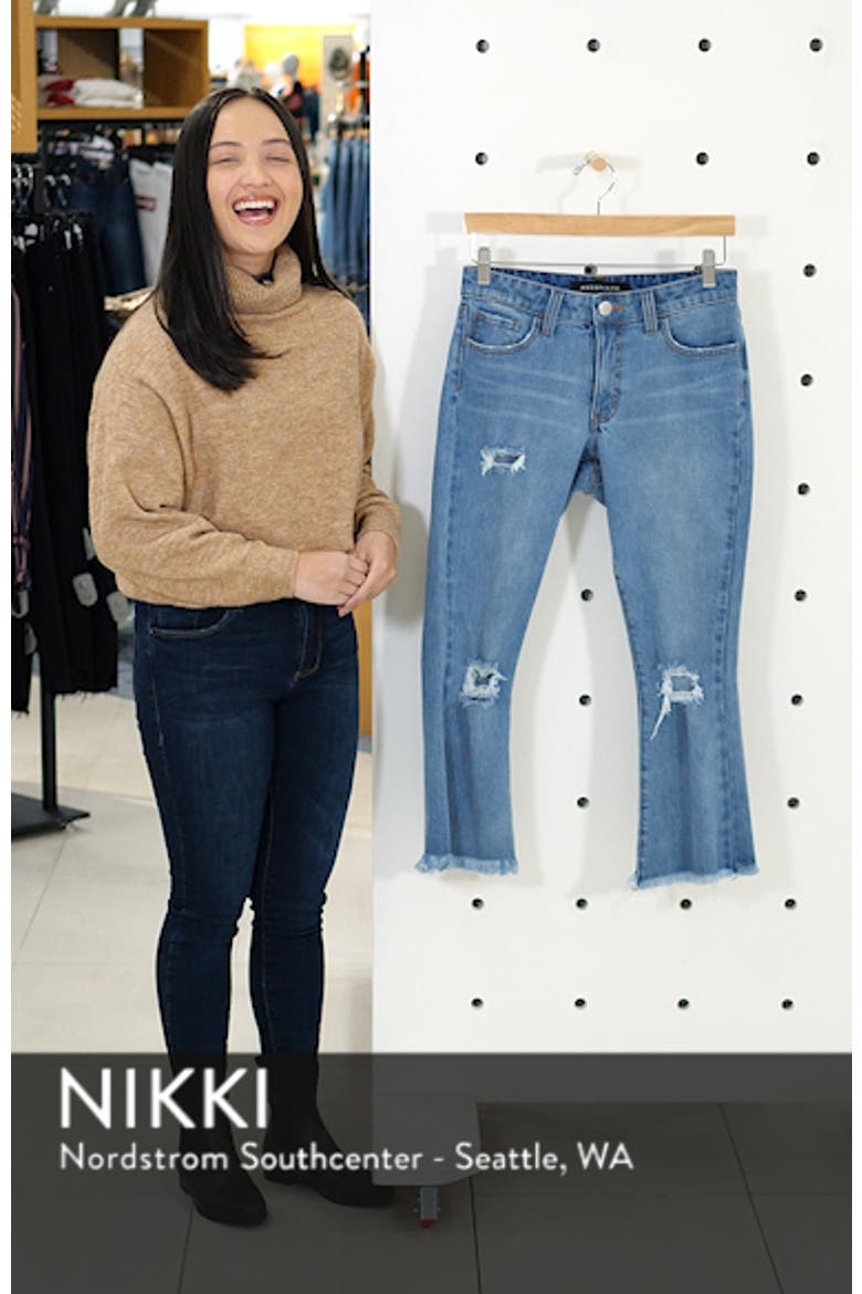 Ripped Crop Flare Jeans video