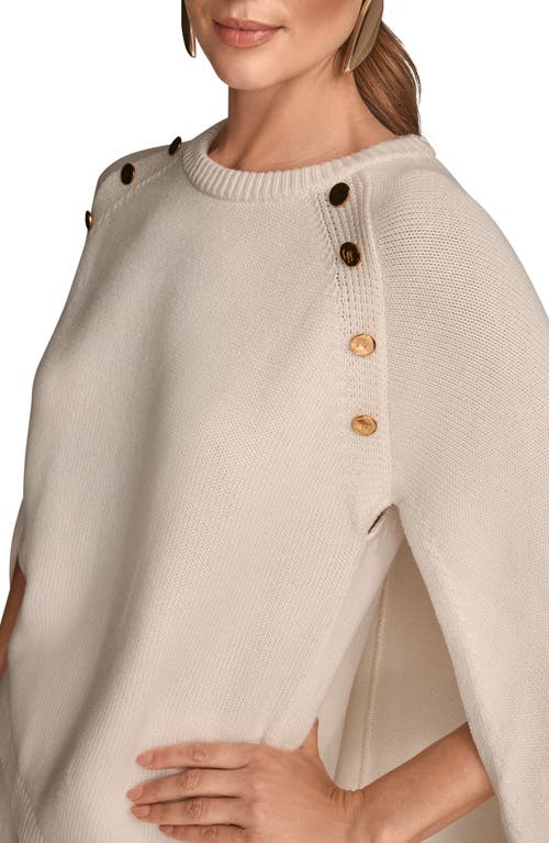 Donna Karan New York Cape Sweater In Animal Print