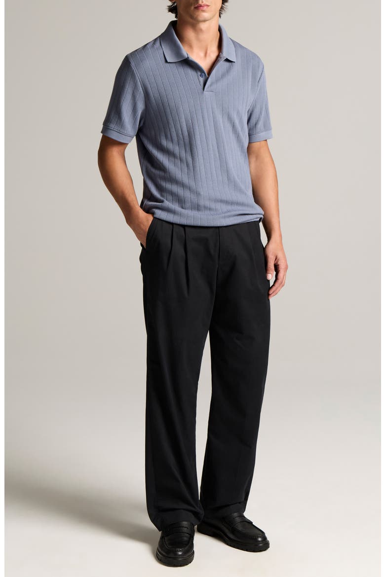 Drop Needle Stripe Pima Cotton Polo, Alternate, color, HAWK BLUE