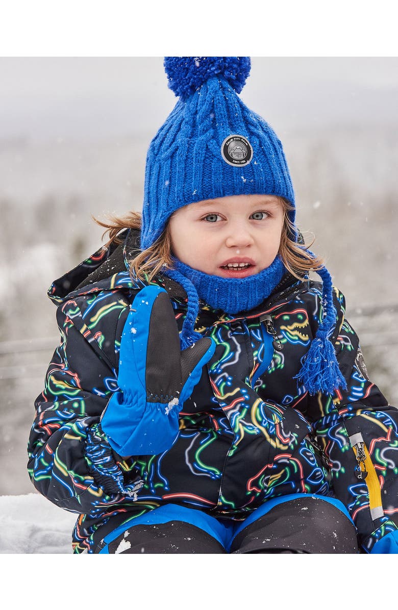 Deux par Deux Kids Unisex Solid Mittens Navy, Alternate, color, Dress Blue