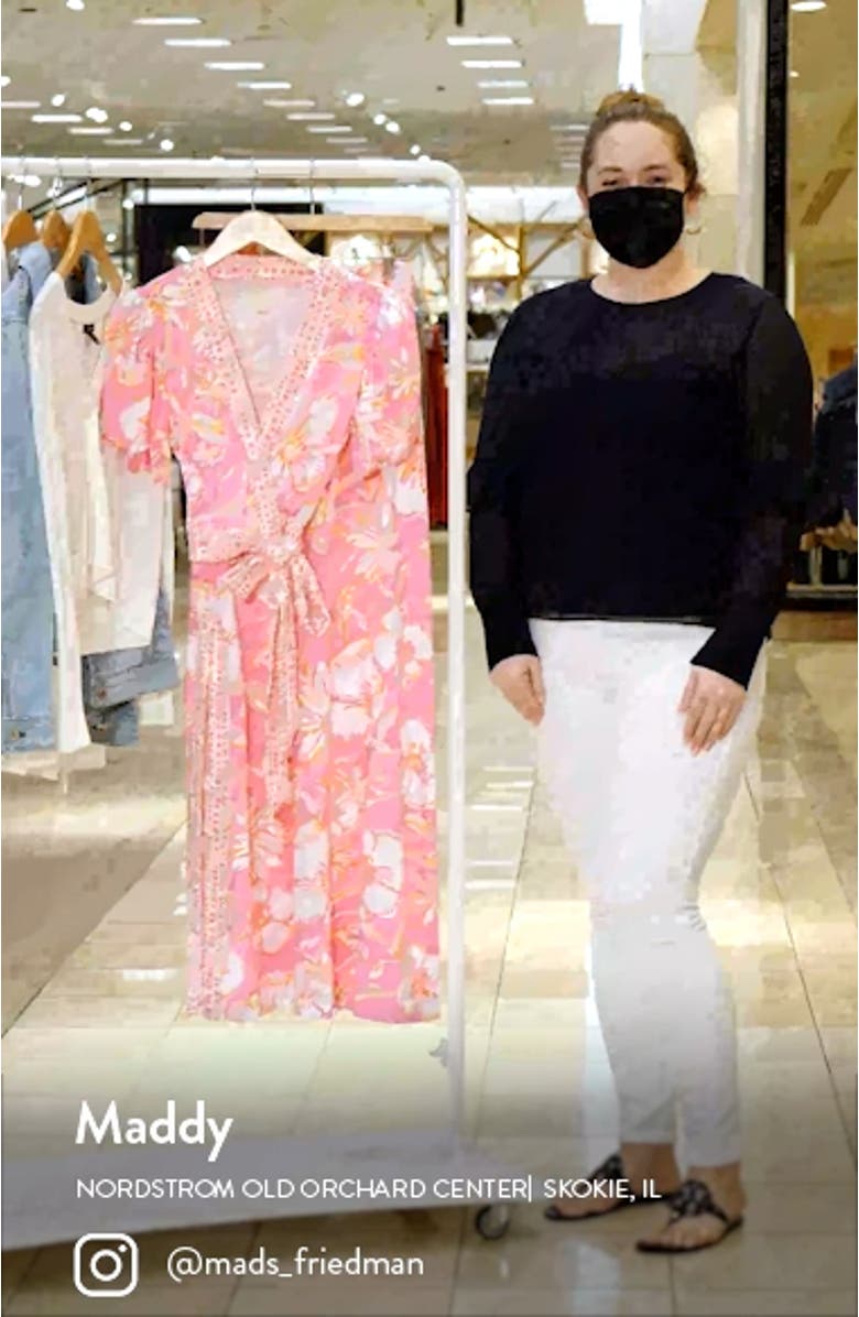 Sailynn Floral Wrap Dress, sales video thumbnail