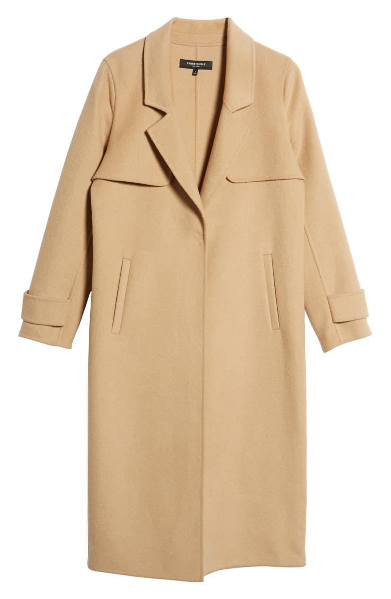 Kenneth Cole New York Double Face Wool Blend Long Coat, Alternate, color, 