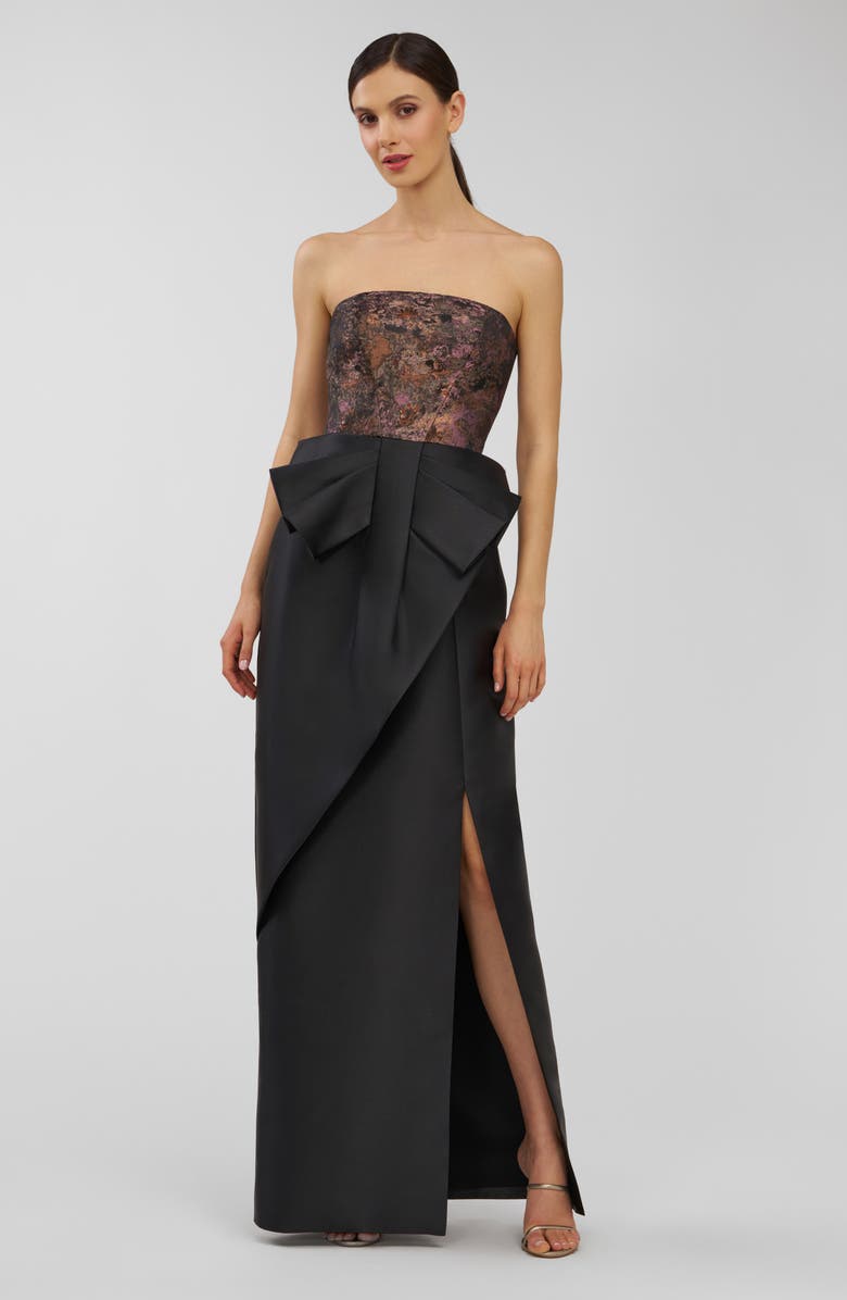 Vienna Ruched One-Shoulder Gown