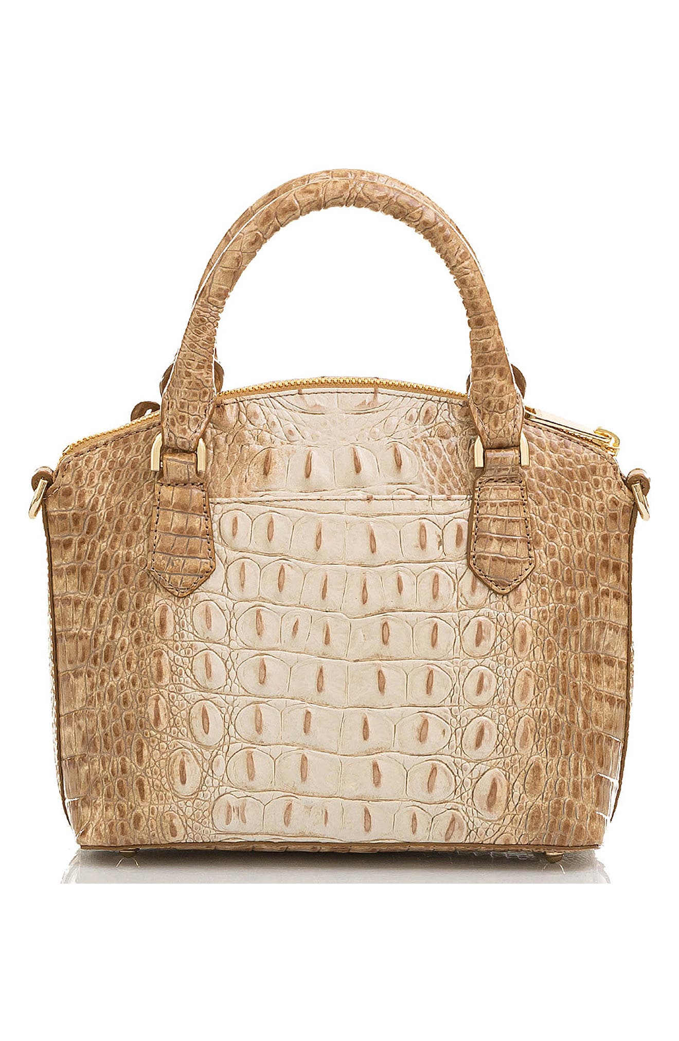 Brahmin Duxie Croc Embossed Leather Crossbody Bag, Alternate, color, 
