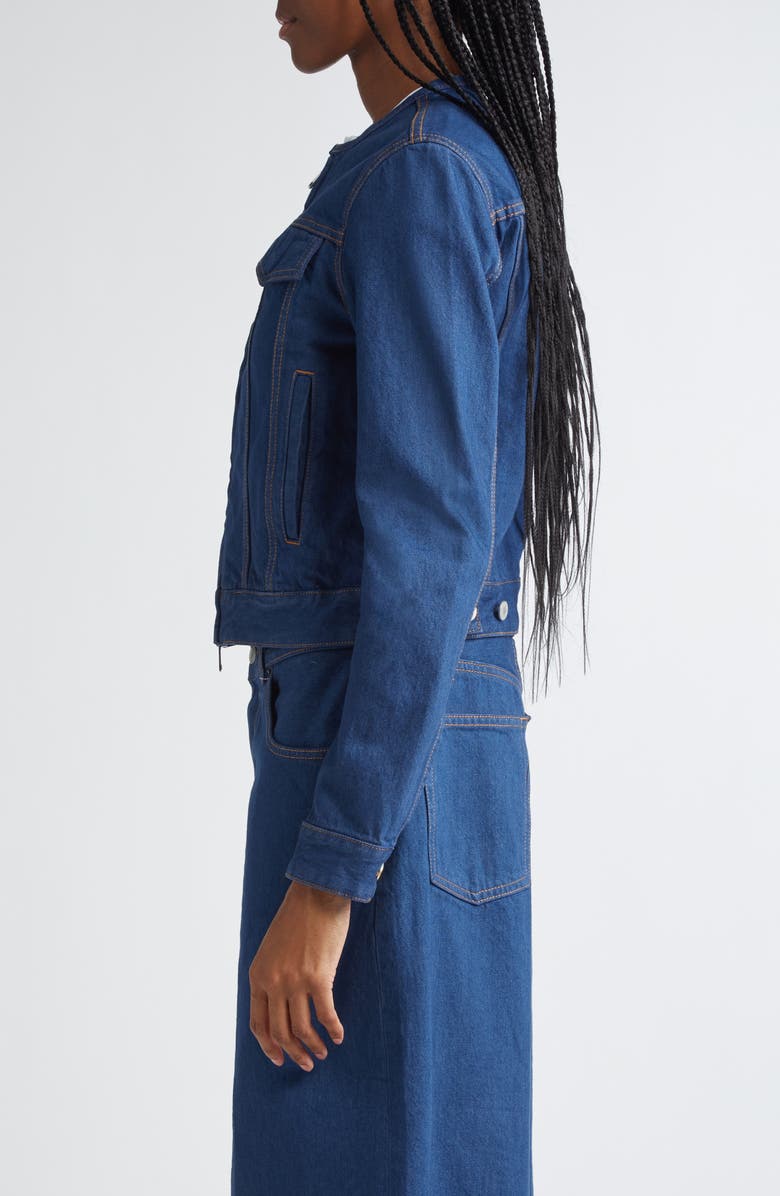 Haikure Jena Zip-Up Denim Jacket, Alternate, color, 