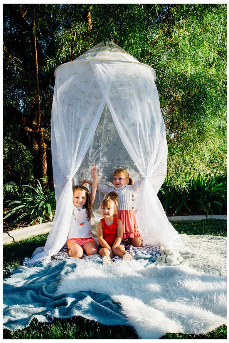 Fireflies Hanging Canopy, Alternate, color, GOLD WHITE