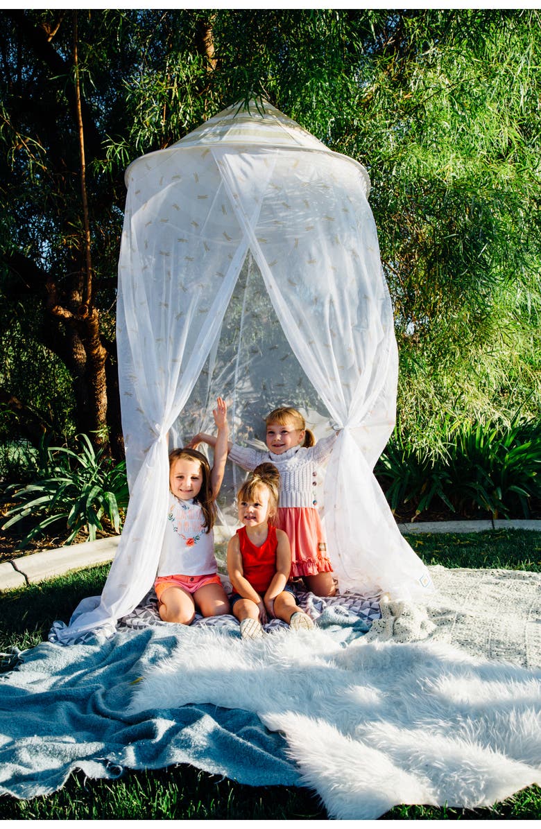 Pacific Play Tents Fireflies Hanging Canopy, Alternate, color, Gold White