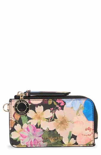 Lulu Floral Faux Leather Card Case