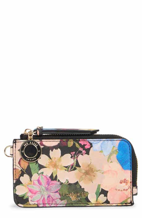 Lulu Floral Faux Leather Card Case