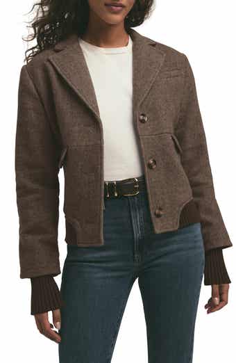 Favorite Daughter The City Herringbone Bomber Jacket