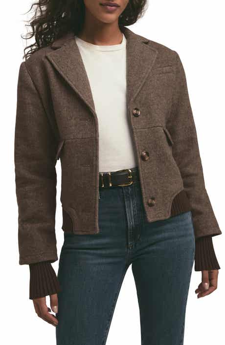 Favorite Daughter The City Herringbone Bomber Jacket