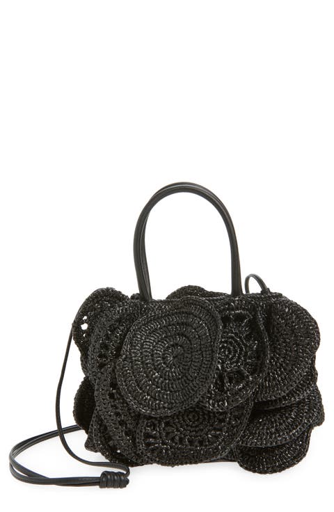 Raffia Flower Bag