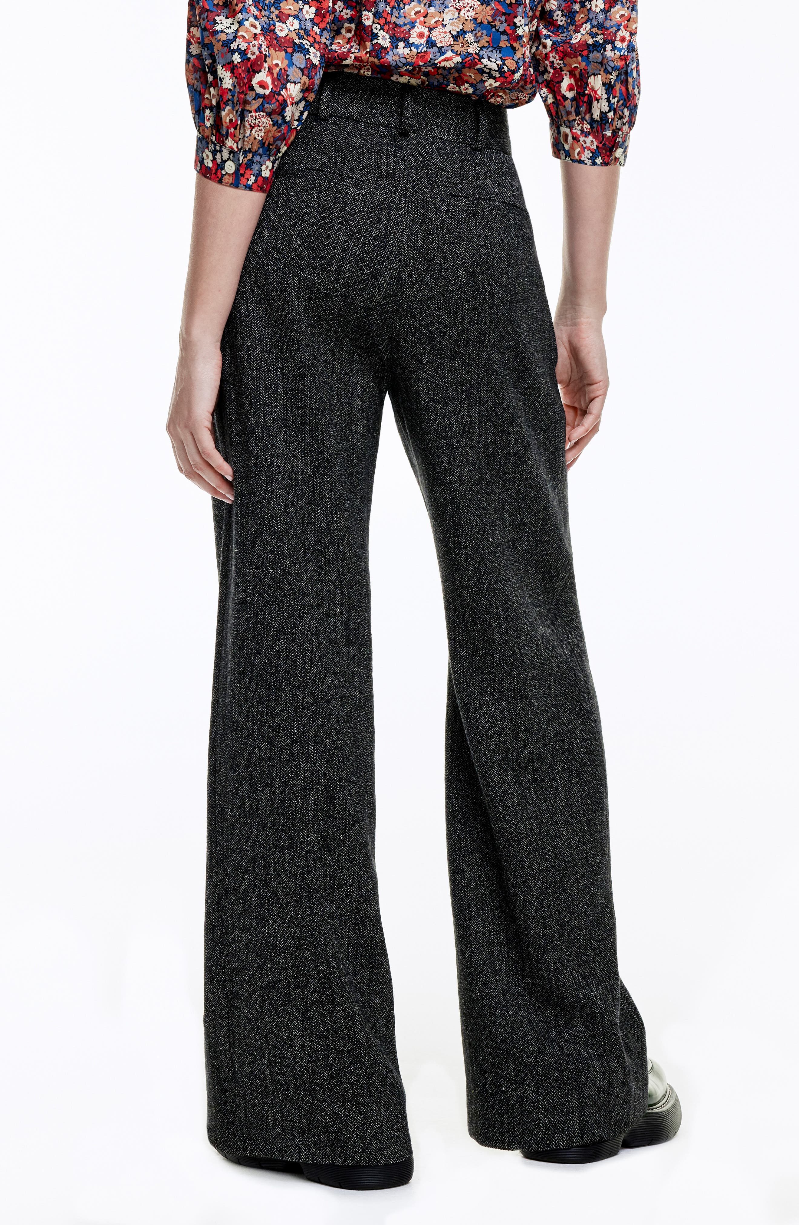 Pleated Tweed Pants - image 2