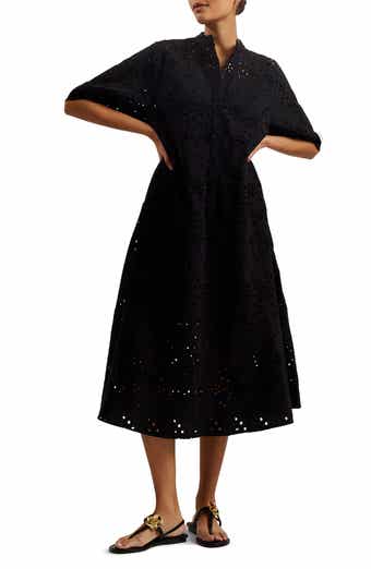Nikaia Cotton Eyelet Shirtdress