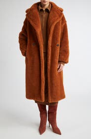 Max Mara Tedgirl Oversize Double Breasted Alpaca Blend Coat