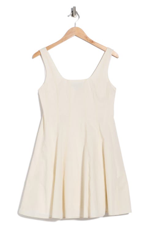 Sleeveless Seam Poplin Skater Dress
