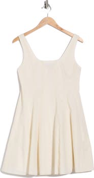 Theory Sleeveless Seam Poplin Skater Dress