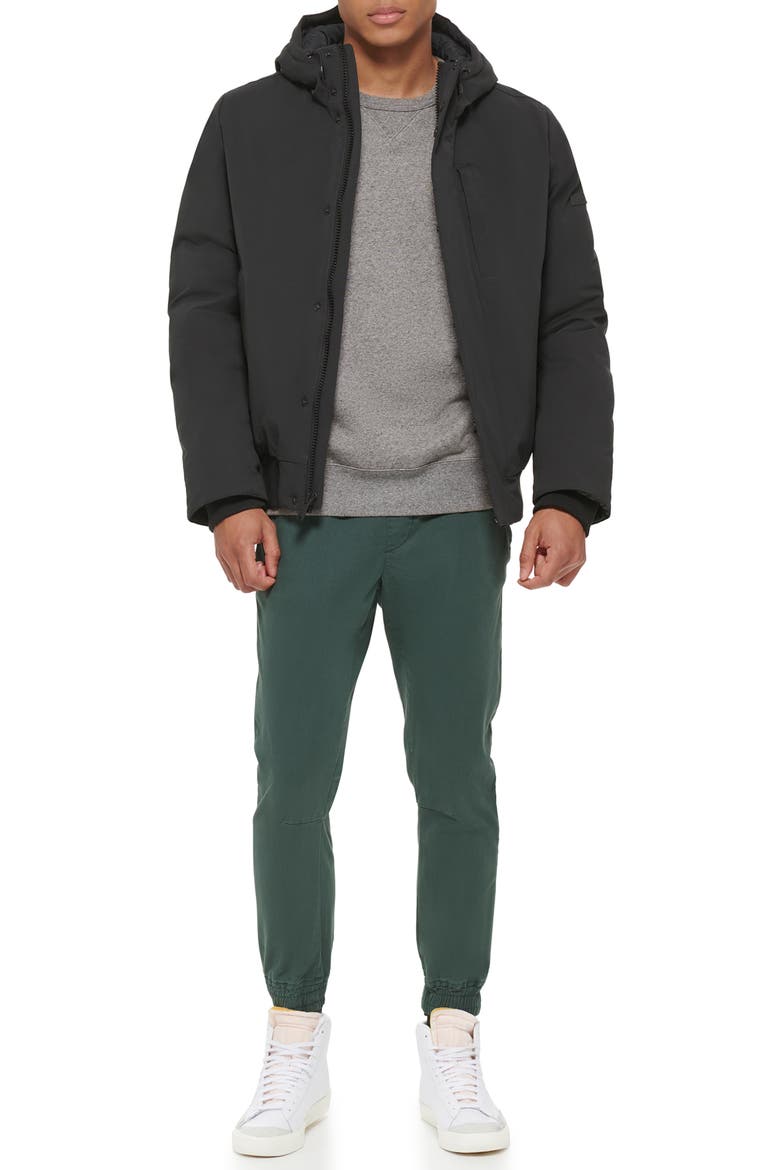 Stretch Arctic Hooded Jacket, Alternate, color, BLACK