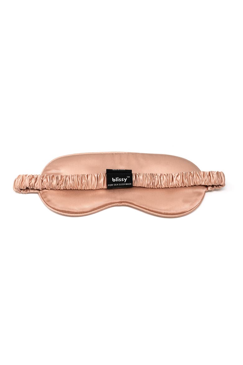 Silk Sleep Mask, Alternate, color, ROSE GOLD