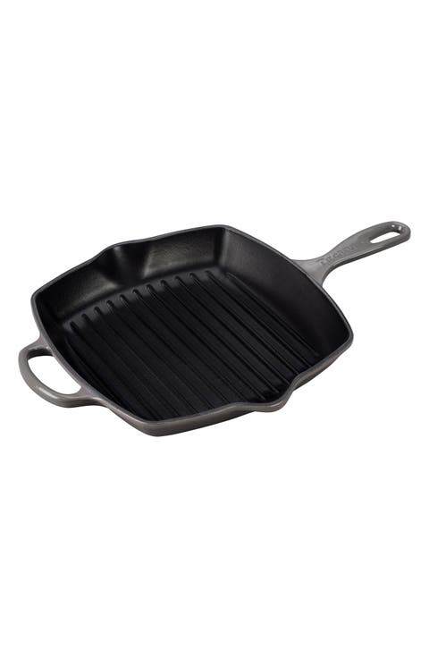 10 Inch Square Enamel Cast Iron Grill Pan
