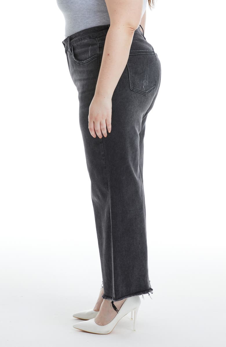 Bayeas High Waist Distressed Wide Leg Jeans, Alternate, color, 