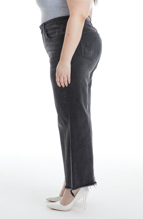Bayeas High Waist Distressed Wide Leg Jeans
