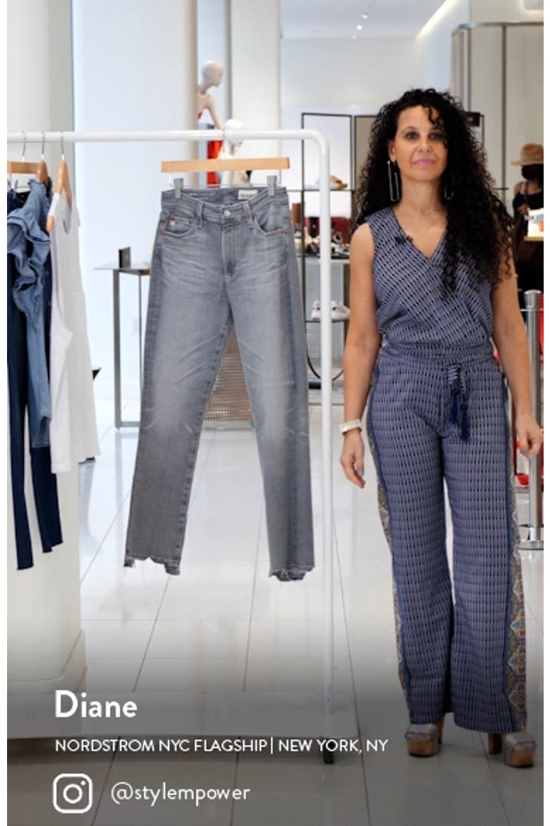 Mari Chew Hem Ankle Straight Leg Jeans video