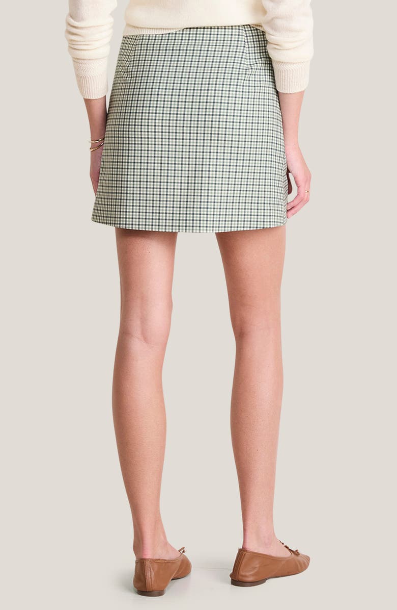vineyard vines Meg Plaid Wool Blend Miniskirt, Alternate, color, Quinn Plaid Balsam