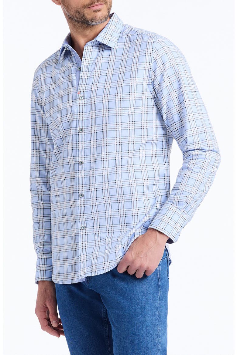 Portsoken Cotton Button-Up Shirt, Alternate, color, LIGHT BLUE