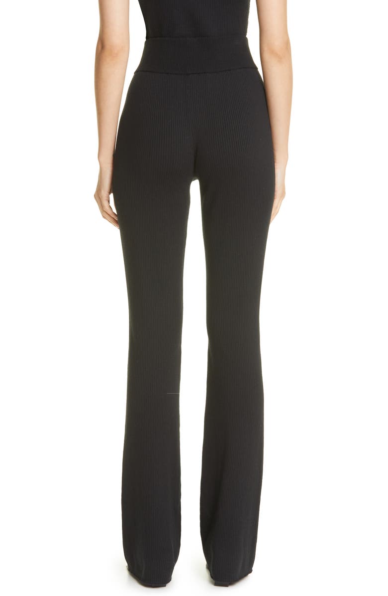 FRAME Rib Cotton Blend Flare Pants, Alternate, color,