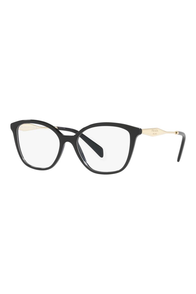 54mm Butterfly Optical Glasses, Alternate, color, BLACK