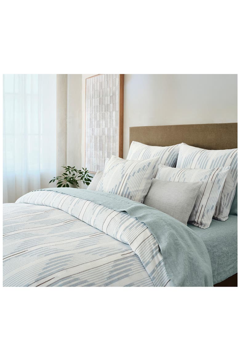 Morelia Jacquard Organic Cotton Pillow Sham, Alternate, color, WAVE