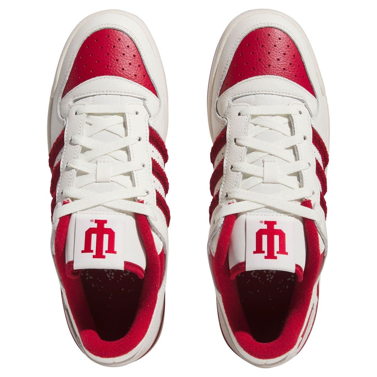 adidas Unisex adidas  White Indiana Hoosiers Forum Low Basketball Shoes, Alternate, color, 