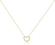 The Lovery Fine Jewelry Diamond Cut Out Heart Necklace