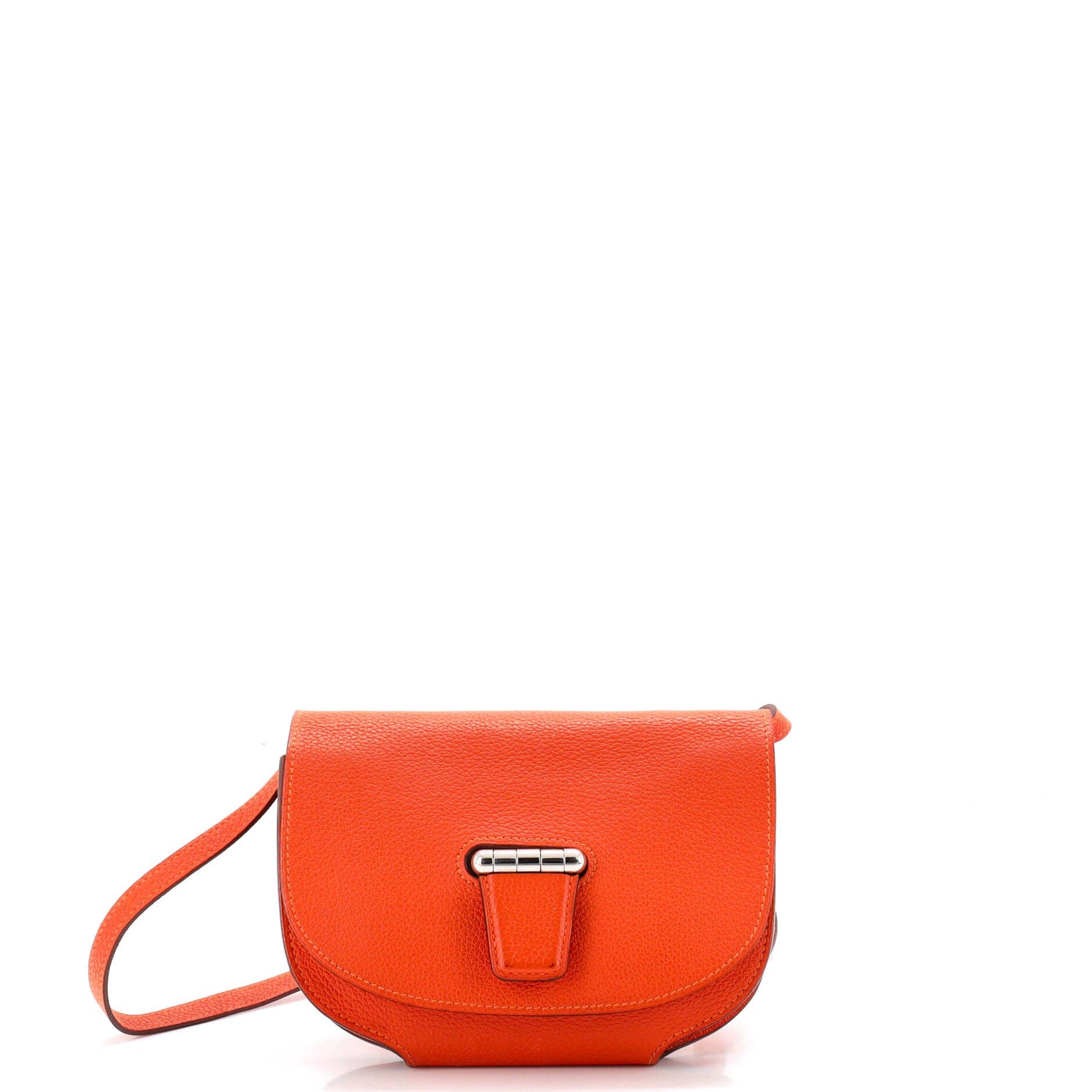 Pre-Owned Hermes Convoyeur Crossbody Bag Evercolor Mini, Main, color, Feu