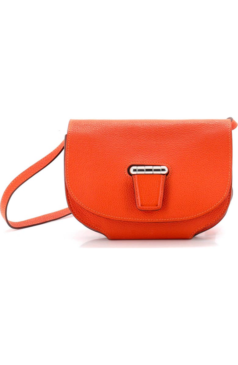 Pre-Owned Hermes Convoyeur Crossbody Bag Evercolor Mini, Main, color, Feu