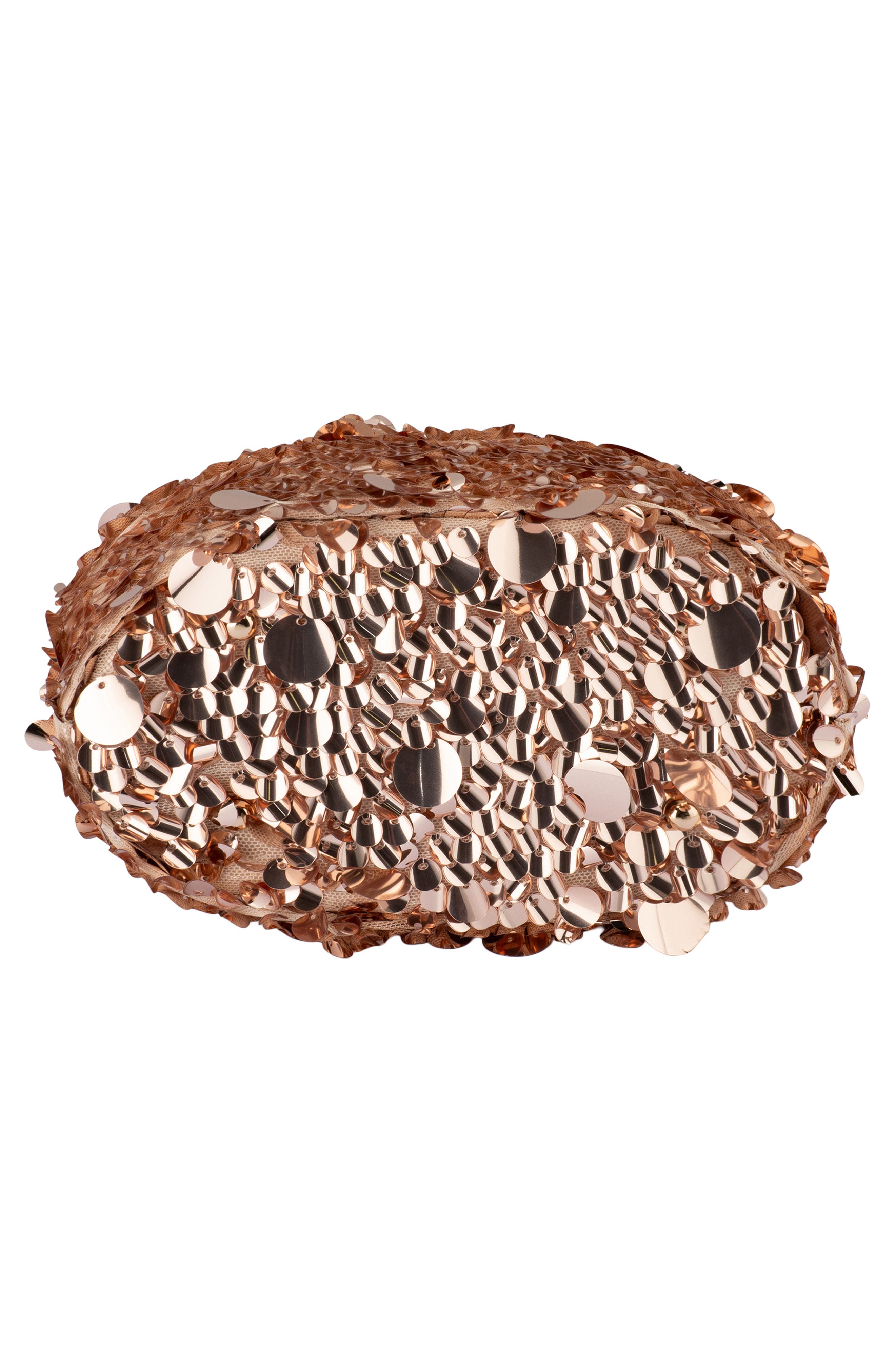 Olga Berg Vera Sequin Top Handle Bag, Alternate, color, Blush