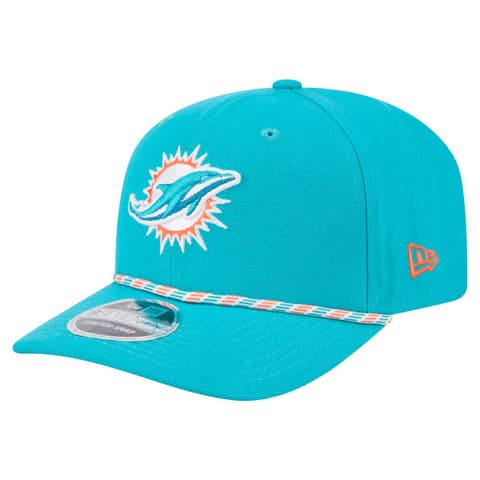 Men's New Era Aqua Miami Dolphins Gameday Multi Rope 9SEVENTY Stretch-Snap Hat