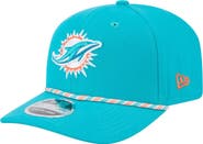 New Era Men's New Era Aqua Miami Dolphins Gameday Multi Rope 9SEVENTY Stretch-Snap Hat