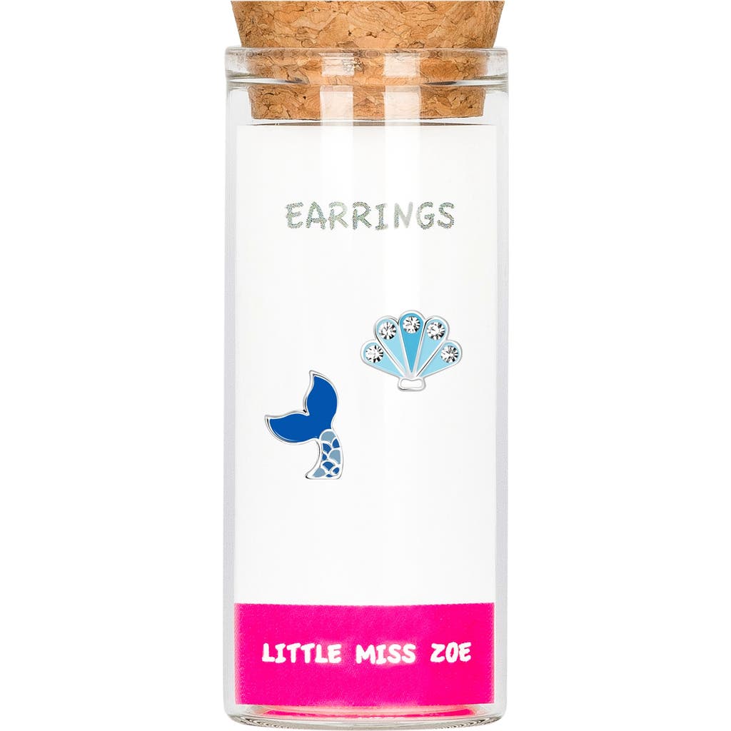 Little Miss Zoe Mermaid Tail/ Shell Stud Earrings